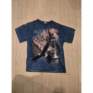 Vtg 2004 Size M The Mountain Graphic Soaring Eagles T Shirt